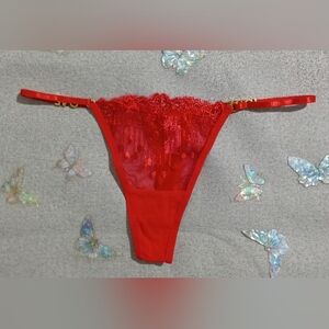 LOVE Letter Red Thong